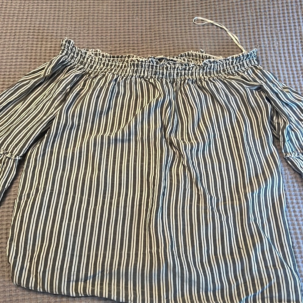 Off shoulder top.